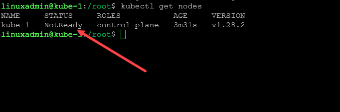 Executando o comando kubectl get nodes