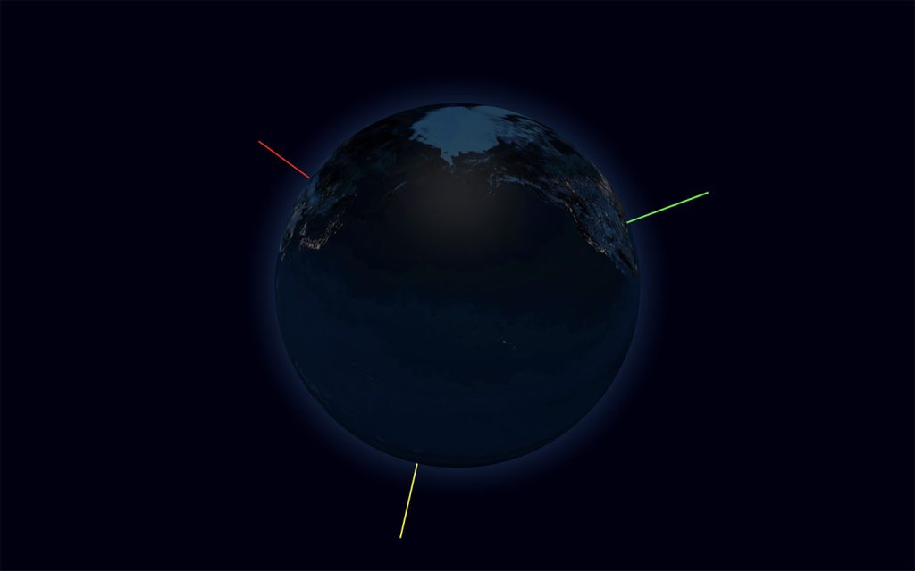 Imagem básica da terra do globo 3D
