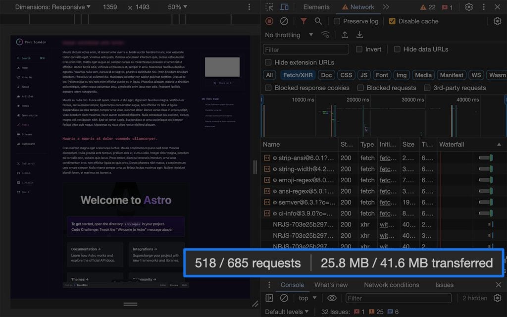Captura de tela do componente incorporado StackBlitz após o carregamento