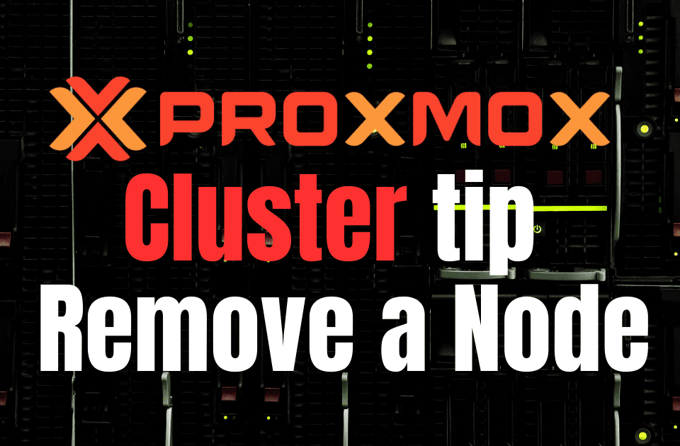 Proxmox remove nó do cluster incluindo Ceph